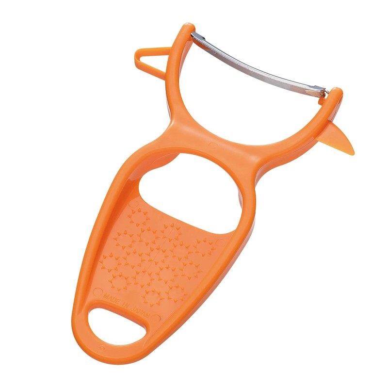 Shimomura Industry FV-668 Full Veggie Curved Peeler with Cover, Made