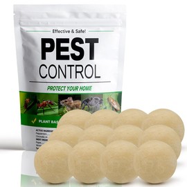 AUDQQM Pest Control, Rodent Repellent, Mouse Repellent Indoor/Outdoor, Peppermint Oil to Repel Rats, Roaches, Ants, Spiders & Moths, Mice Deterrent That Works for House, 3 Months Protection-12P