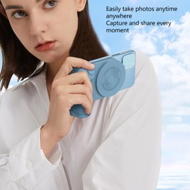 Sxhlseller Smartphone shiftcam - Magnetische smartphonegrip mit Fernbedienung, Handy Selfie Grip Handle Photo Phone Holder für alle Handys Video Shooting Vlog (Black)