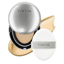Tirtir Mask Fit Aura Silver Cushion Foundation Semi Glow Finish Natural Coverage Moisturizing Lightweight Korean 24w Soft Beige Full Size