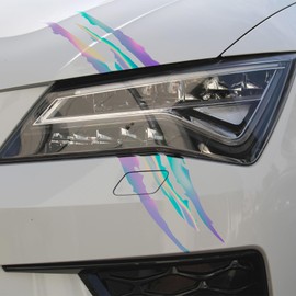 Devil Cut Sticker Claws Tiger Car Truck Decor Sticker K053 (K053 Hologram)