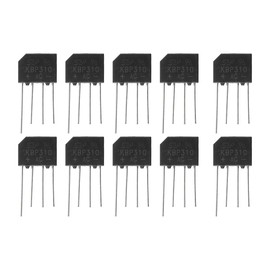 Gurtt 10pcs KBP310 Bridge Rectifier Diode Single Phase, 1000 V/3A,Full Wave 3 Amp 1000Volt Electronic Silicon Diodes,4Pins