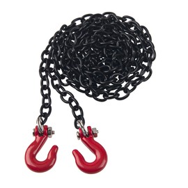 Tow Hook Decorative Accessories Mini Metal Trailer Chain for Axial SCX10 HSP 94180 RC4WD D90 Traxxas TRX4 CC01 1/10 RC Crawl (Black)