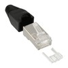 Modular plug RJ45 8P8C shielded, InLine®, with insert and boot,