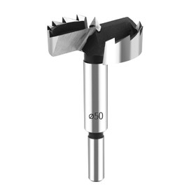 HPHOPE 50mm Forstner Bit, Forstner Drill Bit 50mm for Wood, Drill Bits Round Shank