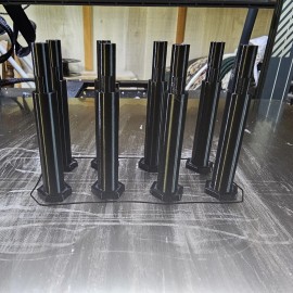 JAKKS Pacific WWE JAKKS Real Scale Ring Replacement Ring Pegs LOT of 8 Black