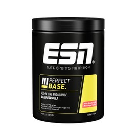 ESN Perfect Base, 450 g, 15 Servings, All In One Endurance Product with Collagen, Creatine Monohydrate, Amino Acids, Plant Extracts, Mild Raspberry & Red Ginger