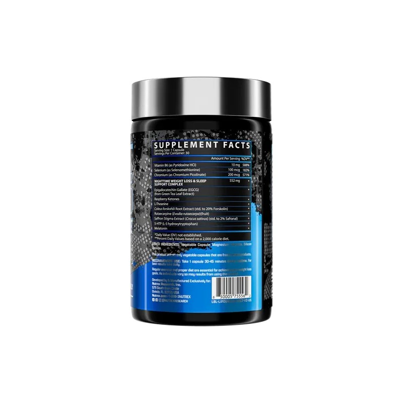 Lipo-6 Black Nighttime Ultra Concentrado 30 Cápsulas Nutrex Research