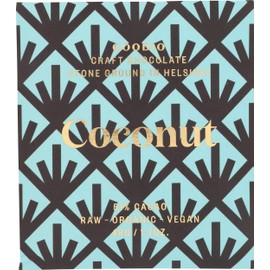 Goodio Organic Chocolate Bar, Coconut 51%, 1.7 Ounce, Vegan, Gluten-free, Soy-Free, non-GMO