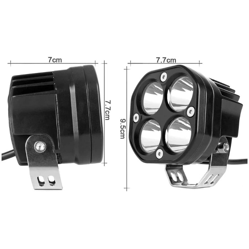 Cree Black 3" INCH 40W LED Pods Spot Cree Led