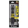 Pilot G2 Premium Gel Roller Pen Fine .7mm 2/Pkg-Black