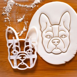 Boston Terrier Face Cookie Cutter, 1 Piece. Bakerlogy