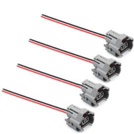 HiSport 4 conectores de inyector de combustible eléctricos de repuesto para Ma-zd-a, Mits-ubis-hi, Niss-an, Sub-aru, To-yo-ta