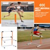 Blulu 2 Pcs Adjustable Track and Field Hurdles Height Sports