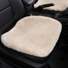 OGLAND Fluffy Fuzzy Sheepskin Car Seat Covers for Universal Soft