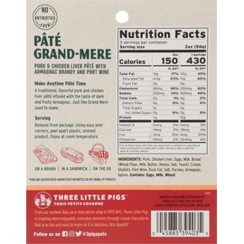 Trois Petits Cochons Grand Mere Pate, 5.5 oz, 8 Pack