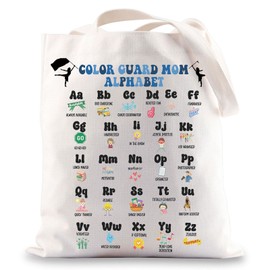 MYSOMY Color Guard Mom Tote Bag Color Guard Mom Gifts Color Guard Mom Alphabet Shoulder Bag Color Guard Merch (Color Guard uk1)
