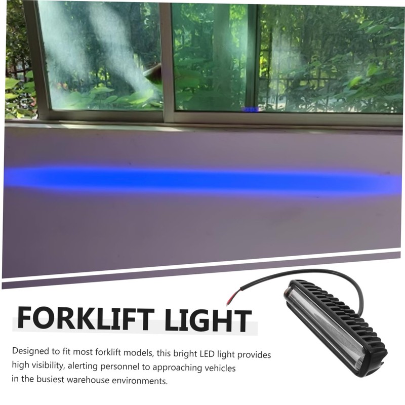ABOOFAN Blue LED Forklift Safety Light Bar Non Glare Straight