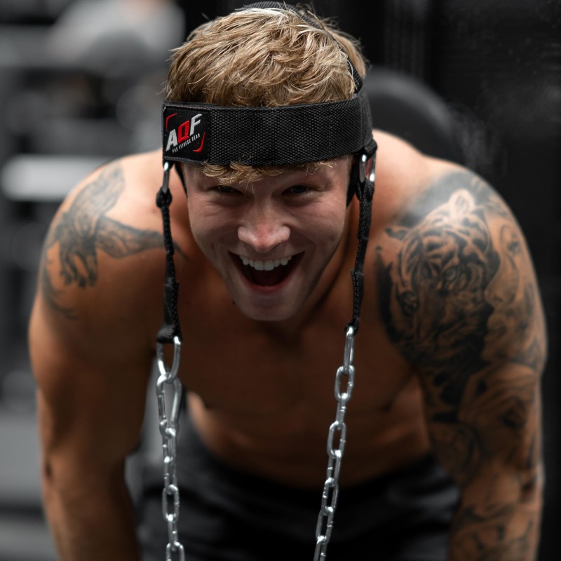 AQF Adjustable Head Harness Diving Neck Builder with D-Hook Attachment