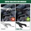 TIWINTUL 4-in-1 Super-Thin Open End Wrench Set, 5-Piece, 20 Sizes,