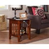 AFI Mission Solid Wood End Table with Built in Device