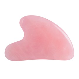 YAMHOHO Gua Sha Jade Stone Gua Sha Massage Tool, Guasha Tool for Face and Body Skin Massage. Tools for SPA Acupuncture, Pink Stone for Body Face Neck and Eye, Skin Care Gift for Woman (Pink)