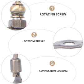 SOLUSTRE 1 x Umbrella Mount Adapter for Lamp Harp Portable Lamp Holder Lamp Frame Made of Horn Lighting Accessories Lamps Final Tool Box Alloy Coating Homemade