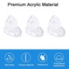 INCREWAY Acrylic L Brackets, 20Pcs Clear Right Angle Bracket, 90