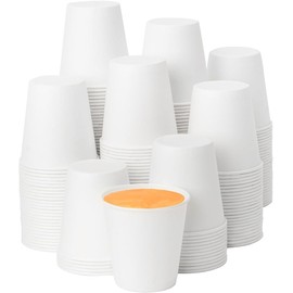 pafnisoin Paper Cups Pack of 200 Mini Paper Cups 60 ml Coffee Cups Disposable Cups Party Cups Drinking Cups Coffee Cups Cardboard