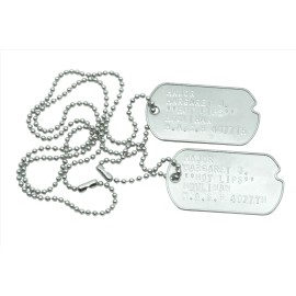 MASH Margaret "Hot Lips" Houlihan Stainless Steel Military WWII Style Dog Tags