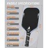 VORSBAC Pickleball Paddles Carbon Fiber, Premium T700vB Carbon Fiber Thermo-Compression