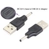 AAOTOKK (2 Pack USB to DC 3.0 × 1.1mm Power