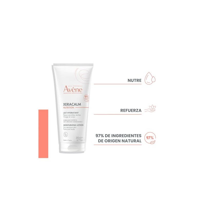 AVENE, Xeracalm Nutrition leche hidratante para rostro y cuerpo, piel