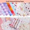 90 Sheets Decorative Stationery Paper, Craft Textured Writing Paper, Rainbow