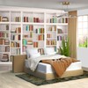 FENDROM - Tapiz de estantería blanca para decoración de recámara,