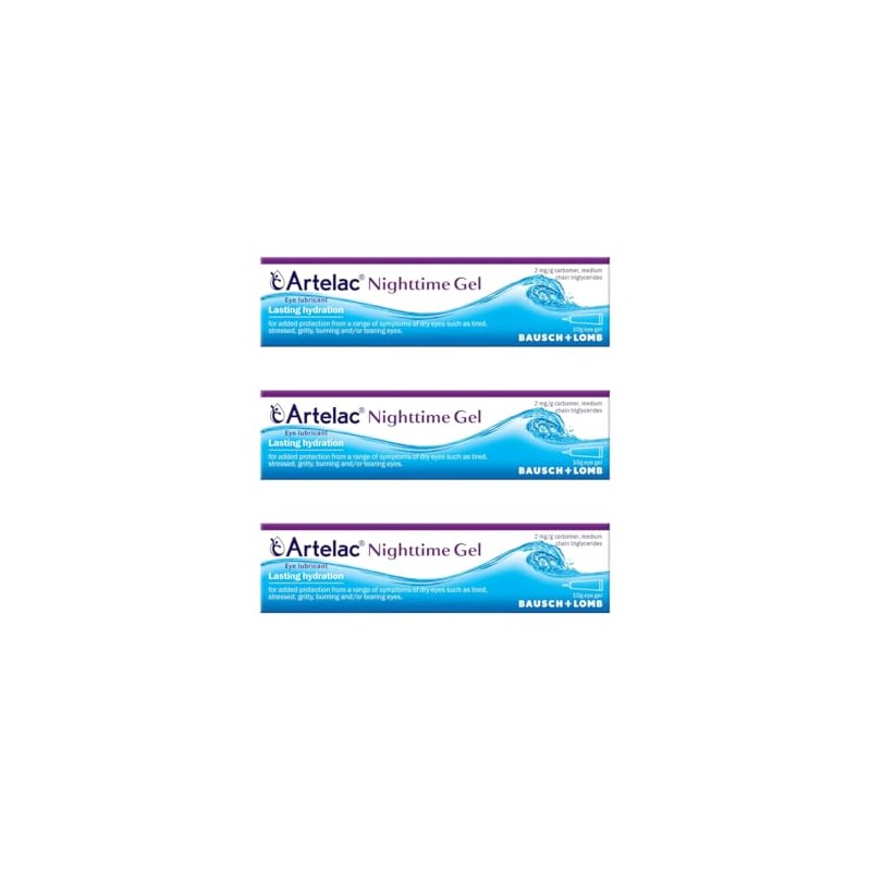 Artelac Nightime Gel 3 x 10g tubes BULK BUY