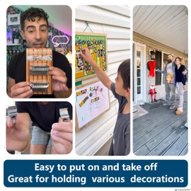 NACETURE Vinyl Siding Hooks Hanger (10 Pack) | No Drill Vinyl Hooks for Hanging Outdoor Decor, Sliver