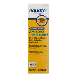 Crema Equate Antibiotic + Alivio Dolor 28g Max. Alivio