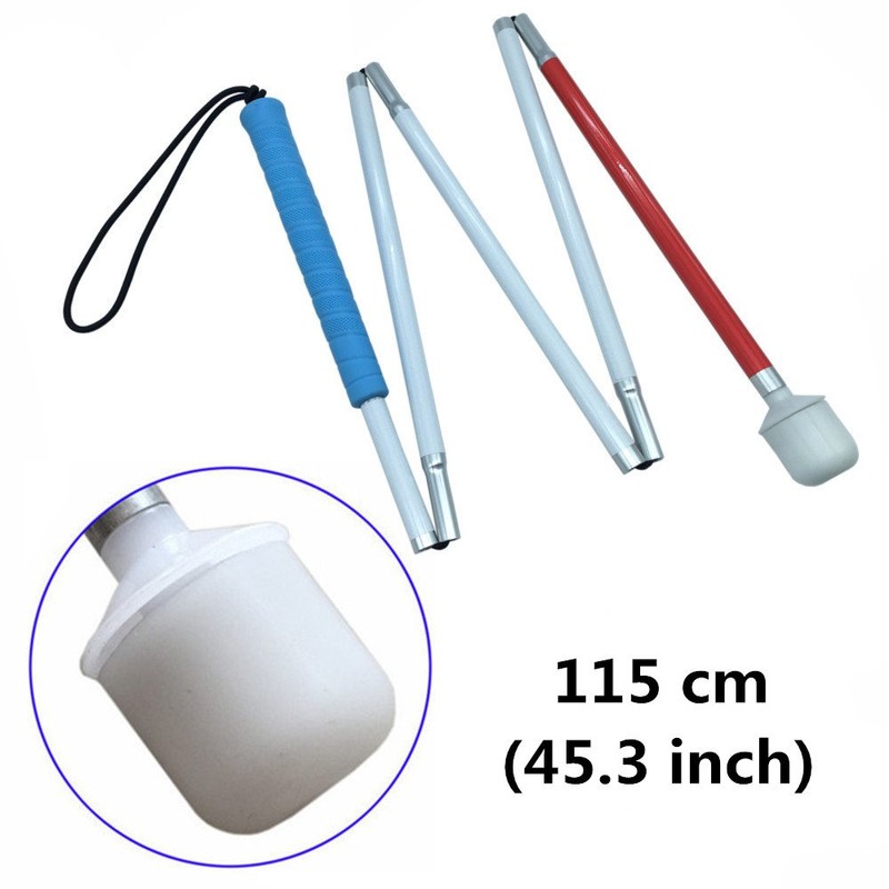 VISIONU Aluminum mobility folding cane for the blind (folds down