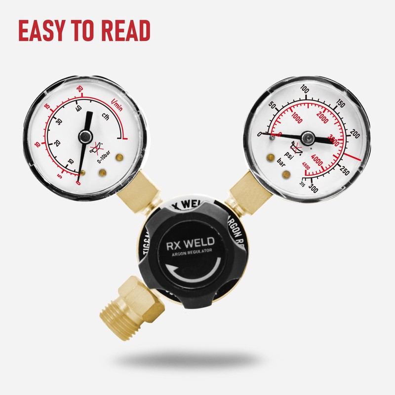 RX WELD Argon Regulators Gauges Gas Welding, Regulator for MIG