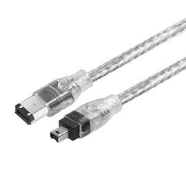 Herfair FireWire IEEE 1394 Cable,4 Pin to 6 Pin Male to Male Cord,Data Transfer Adapter,FireWire 400 DV iLink Converter for Laptop to Camcorder,DV Camera to Computer Cable 1.8m