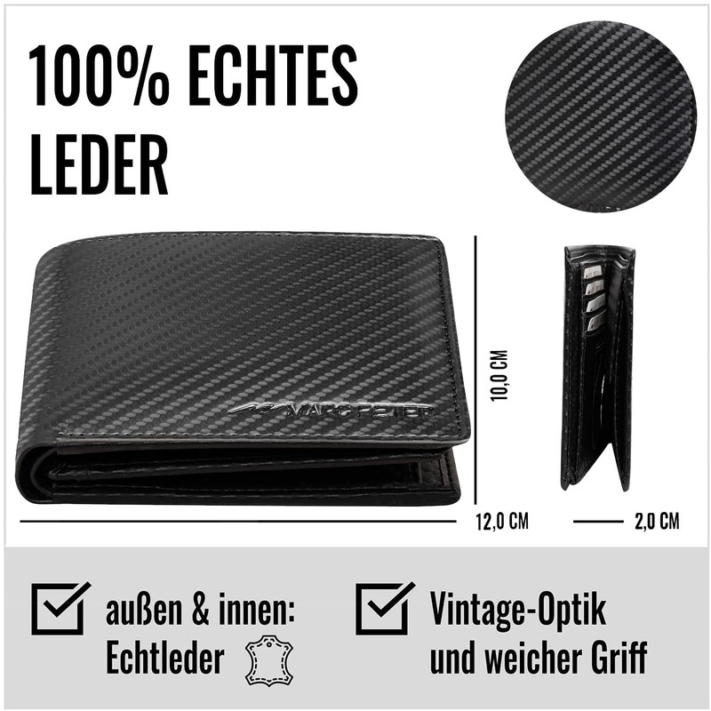 Marc Peter® Oslo Men's Leather Wallet with RFID Protection I