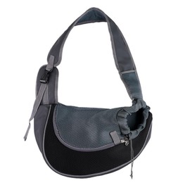 Pet Sling Carrier, Safety Front Pocket Pet Sling Carrier, Breathable Crossbody Satchel Dog Tote for Daily Walking Subway, Hands-Free Mesh Pet Carrier with Adjustable Shoulder Strap for Outdoor Travel