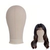 22" Faceless Mannequin Head Canvas Wig & Hat Stand (22")