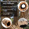 Great cork tube made of pure cork bark, 20cm long,