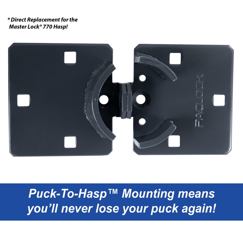 PACLOCK's UCS-7A/770 Hasp and Puck Kit, High Performance 6-Pin Cylinder,