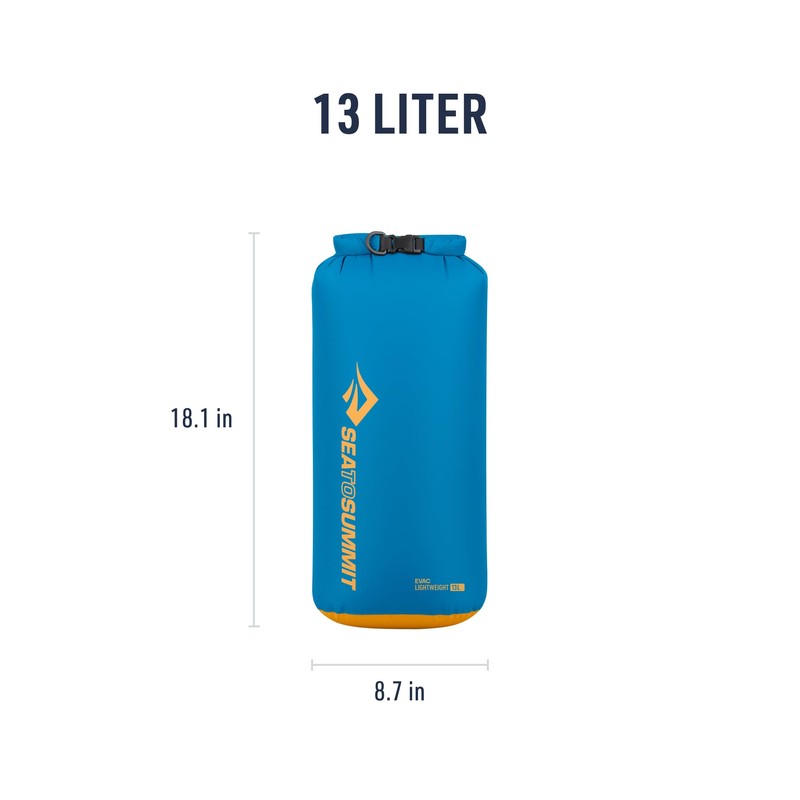 Sea to Summit eVac Dry Bag Roll-Top-Kompressionssack, 13 Liter, Türkisches