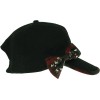 August Accessories Bow Studded Checks Please Baseball Cap Hat One