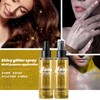 Gold Body Glitter Spray & Glitter Hairspray - Long-Lasting, Ultra-Shiny,