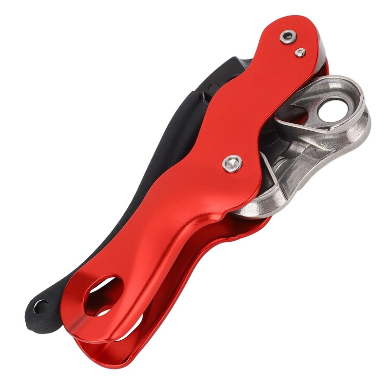 Aluminum Magnalium Alloy Self‑Braking Stop Descender for 10‑12mm Rope Climbing
